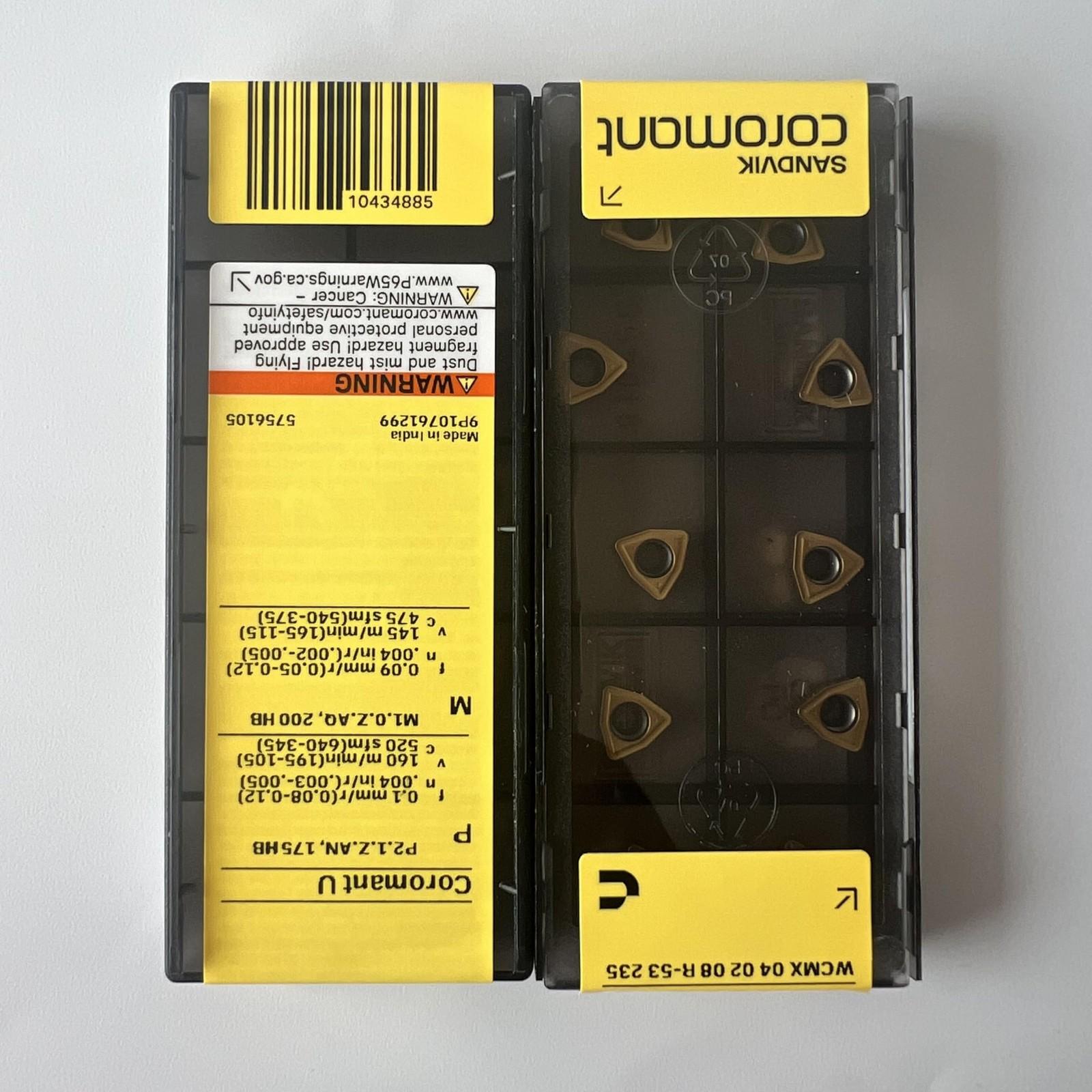 

SANDVIK / WCMX040208R-53 235 / Original Swedish hard alloy blade 10 Pcs