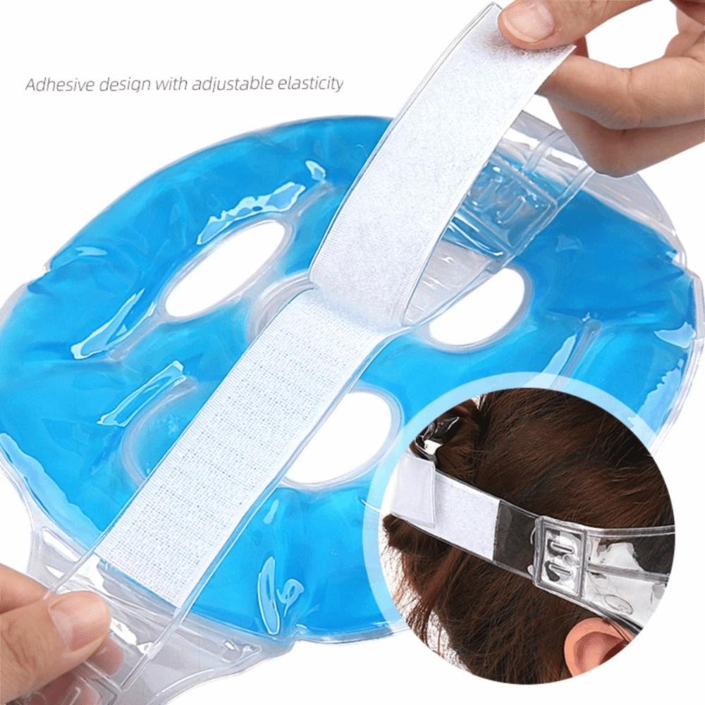 Gel Beads Ice Pack Full Face Hot Heat Compress Pack Cold Face Eye Mask  Relieve Fatigue