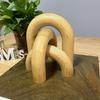 A Set Arch Decoration Crafts Wooden Ornaments Cafe Geometric Tabletop Ornaments Wooden Art Deco Arches Ornaments