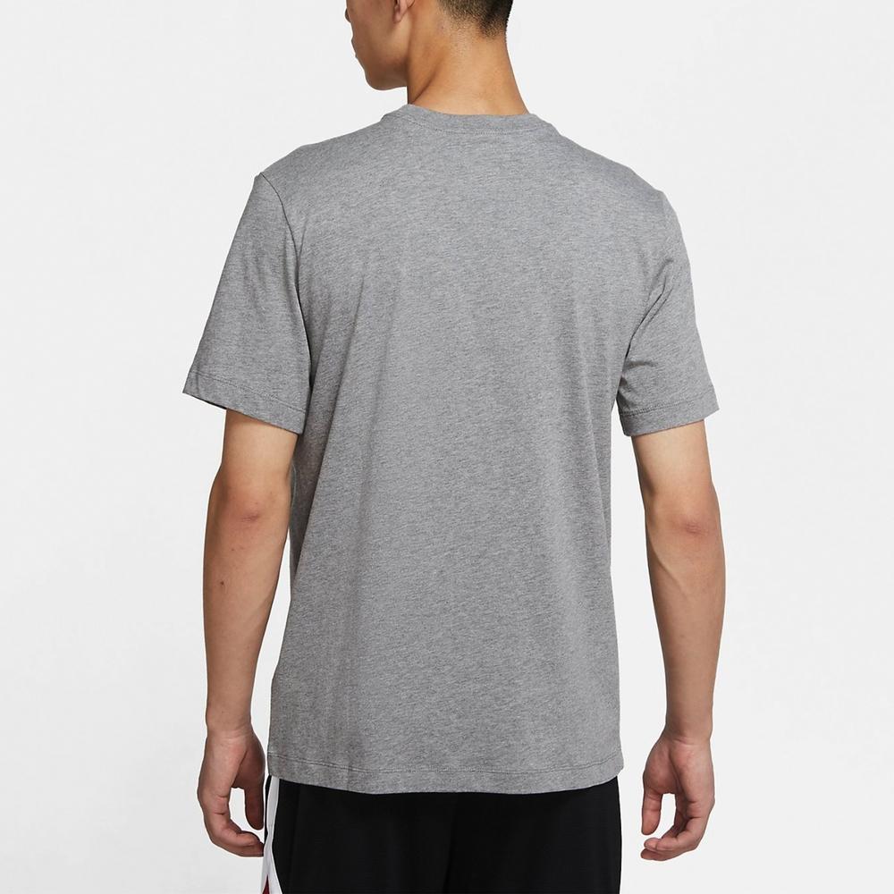 Jordan Jumpman Logo Embroidered Knit Sports Short Sleeve T-Shirt Men Tops Grey DA6800-091