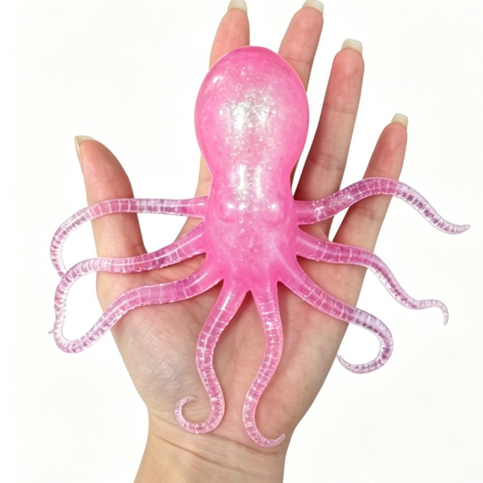 4 Styles Jellyfish Octopus Stress Balls For Kids Adults Squeeze Balls Sensory Fidget Toy Squishy Toys Gifts