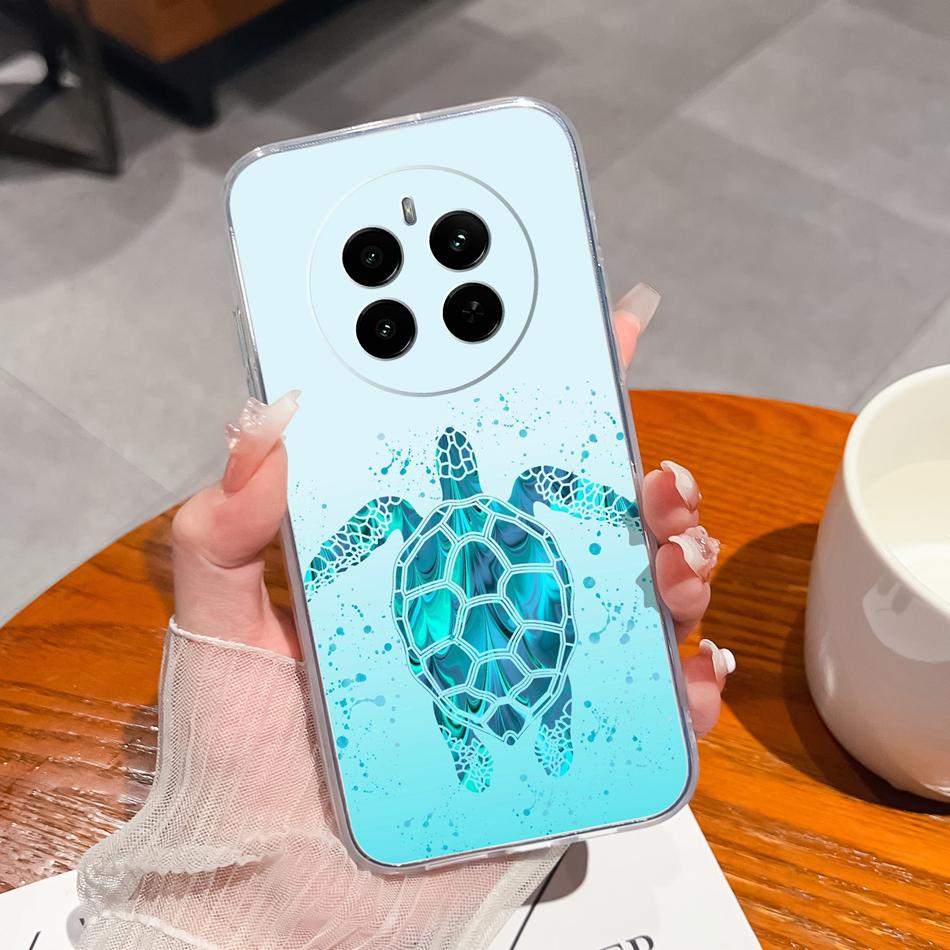 For Oppo Realme 12 Pro Plus Case For Realme12 4G 5G Phone Cover Cute Anime Transparent Soft Slim Protective Bumper Funda Coque