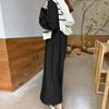 Cotton Linen Solid Muslim Dress Women Marocain Turkish Robe Femme Long Sleeve Maxi Dress Temperament Commuting  Abaya Vestidos