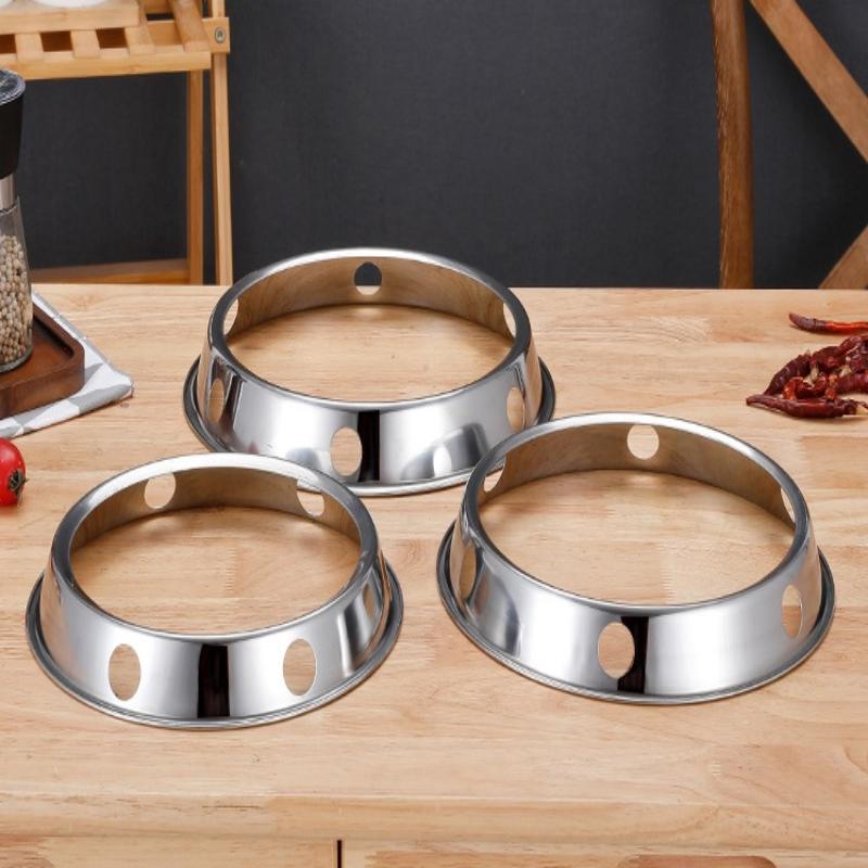 1Pcs Stainless Steel Wok Ring Pot Holder Gas Stove Rack Heat Insulation Cooking Support Stand Kitchen Accessories