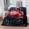 Cartoon Pink Flamingo Rainforest Love Bird Blanket,Soft Throw Blanket for Home Bedroom Bed Sofa Picnic Travel Cover Blanket Kids