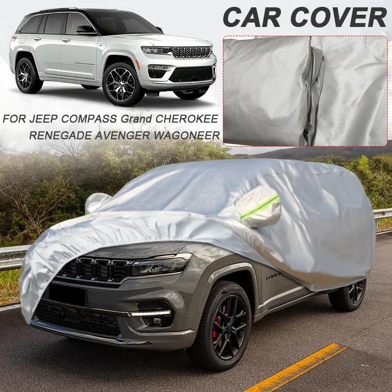 210T Polyester Pro JEEP AVENGER CHEROKEE COMMANDER COMPASS GRAND CHEROKEE PATRIOT RENEGADE WAGONEER Vodotěsný Potah na Auto ANTI-UV