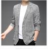 Herren Casual Frühling/Herbst Baumwolle Leinen Blazer Jacke