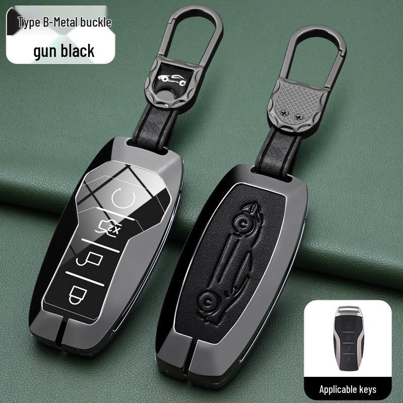 BYD Han, Tang DM, Qin PLUS, Song Pro/Max, Yuan Car Metal Key Case (2021 Model)