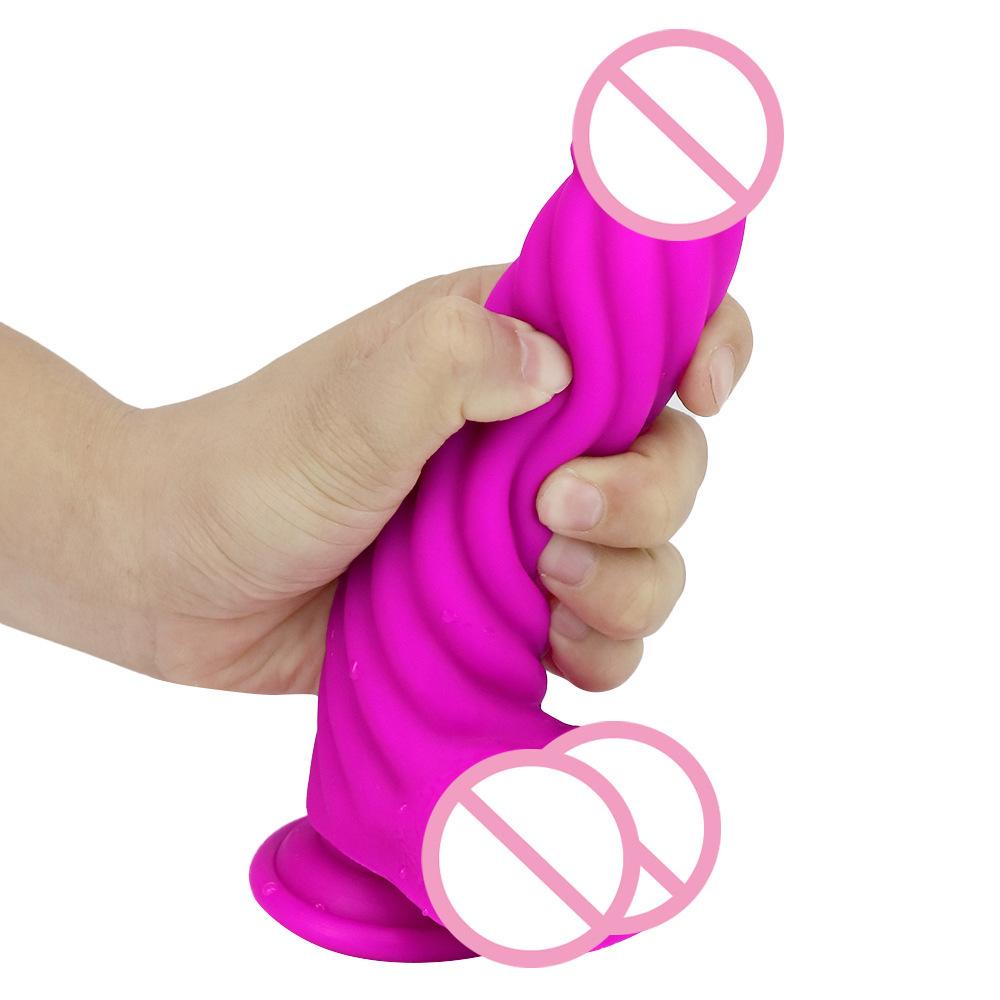 Lila Silikon Dildo Weibliche Farbe Solide Geformter Dildo Alternative Sexuelle Produkte Erwachsener Masturbator