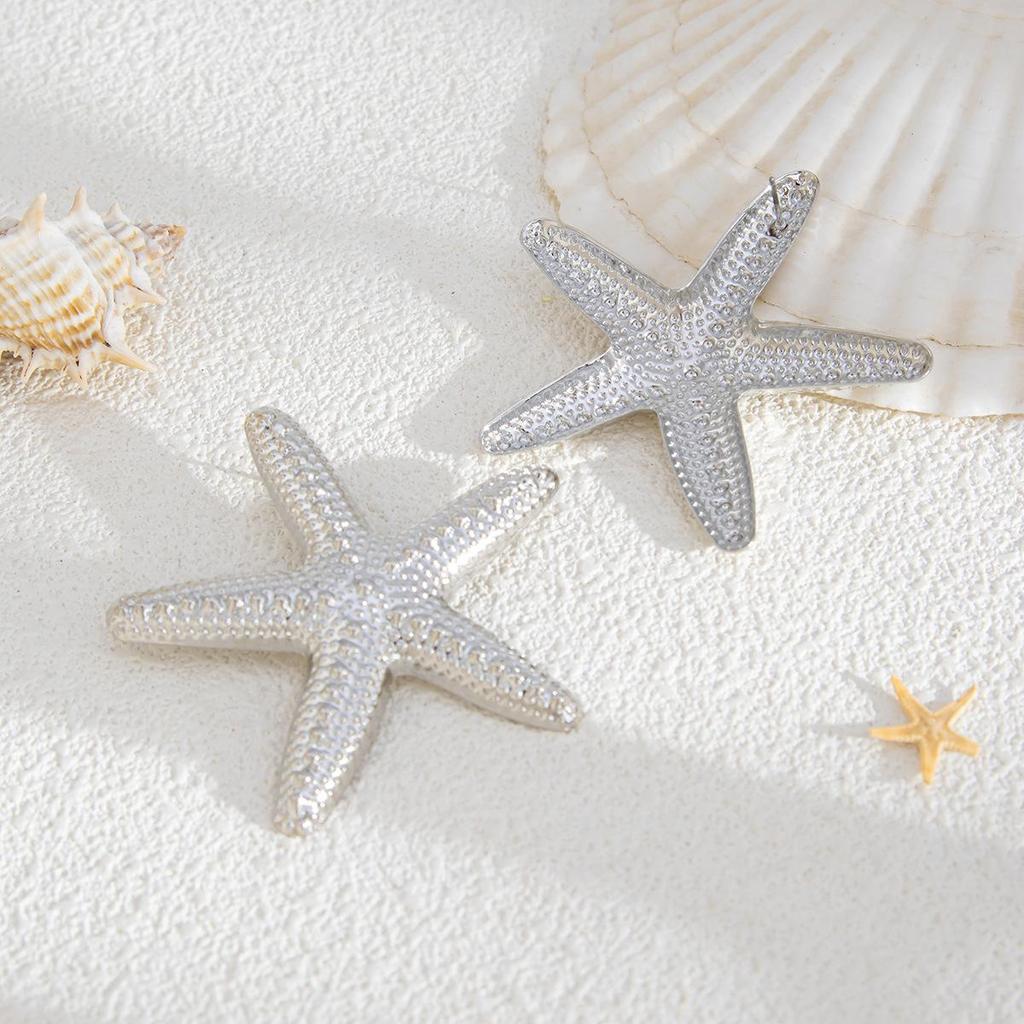 Sea Breeze Party Übertrieben Stern Ohrstecker Personalisierte Urlaub Sommer Strand Seestern Metall Ohrringe Trendy Luxus