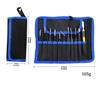 Stainless Steel Tweezers & Pry Bar Set - 10/11 Pieces with Canvas Bag