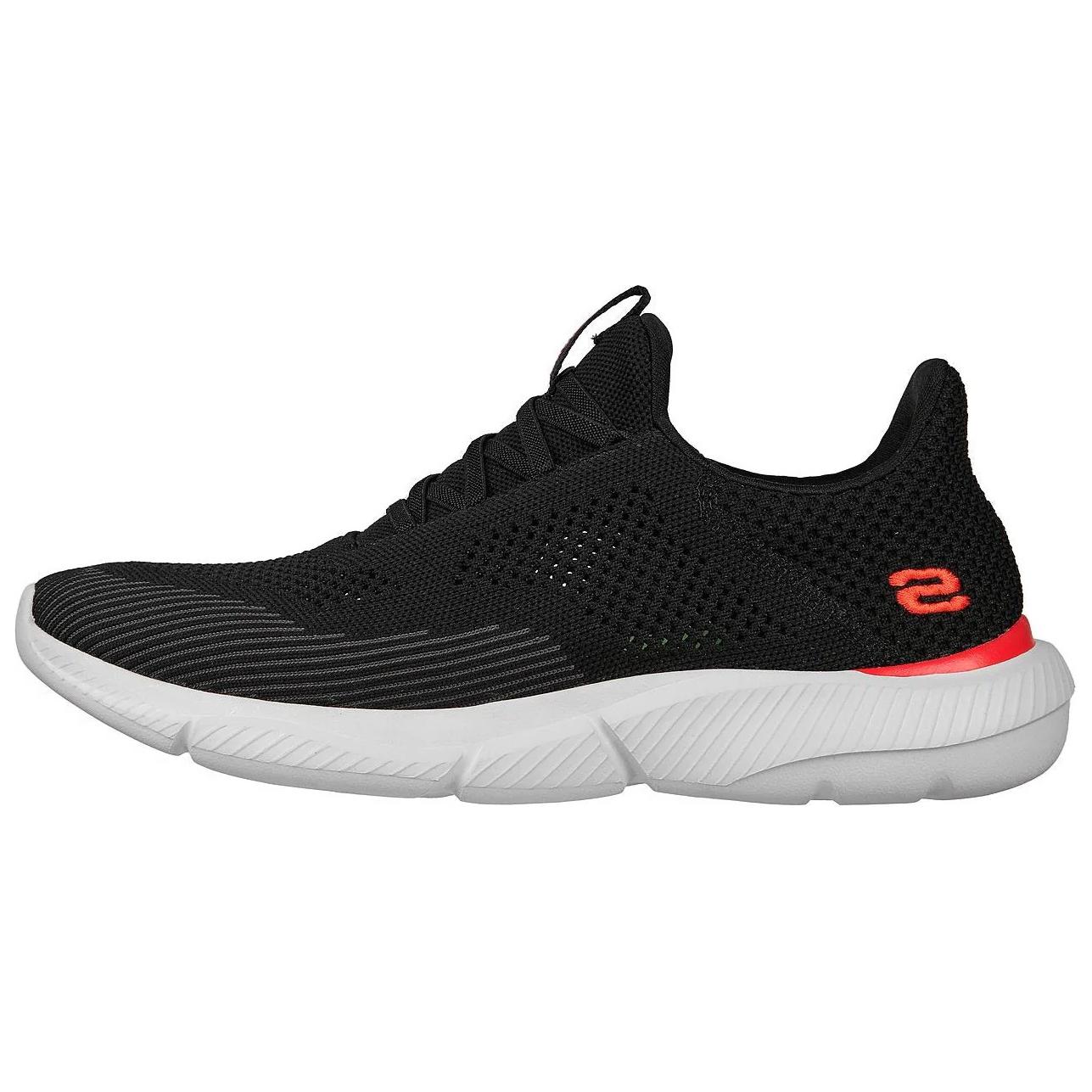 Skechers Ingram Mesh Comfortable Low-Top Lifestyle Sneakers Men sneakers Black Orange 210281-BLK 45.5