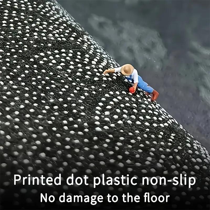 VIKAMA Christmas Gingerbread Man Door Mat Non-Slip Washable Kitchen Bedroom Floor Mat Indoor Outdoor Carpet Home Decoration