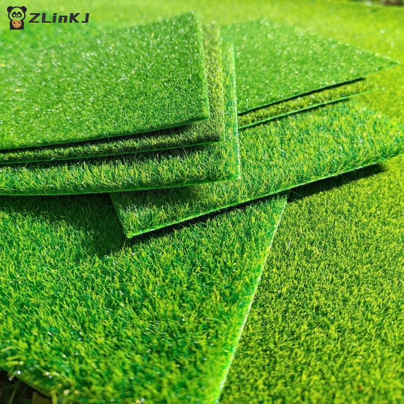 1/2PCS 3mm 5mm 8mm Thick 15/30cm Square Artificial Lawn Carpet Grass Mat DIY Project Model Scene Railway Layout Accessories