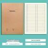 A5 Kraft Paper Stitched Notebook for Chinese, Math, and English Practice