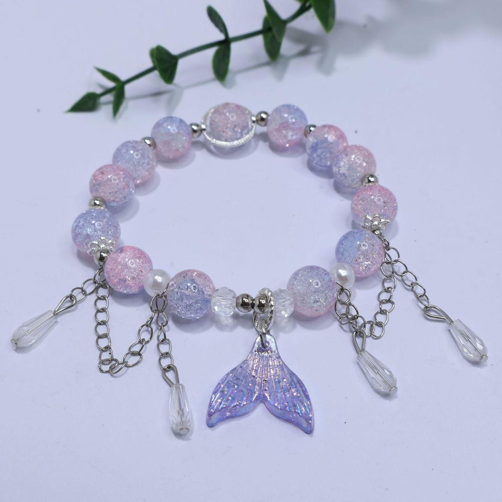 Mori Style Mermaid Crystal Bracelet – Versatile Niche Design for Women, Ideal for Students and Best Friends