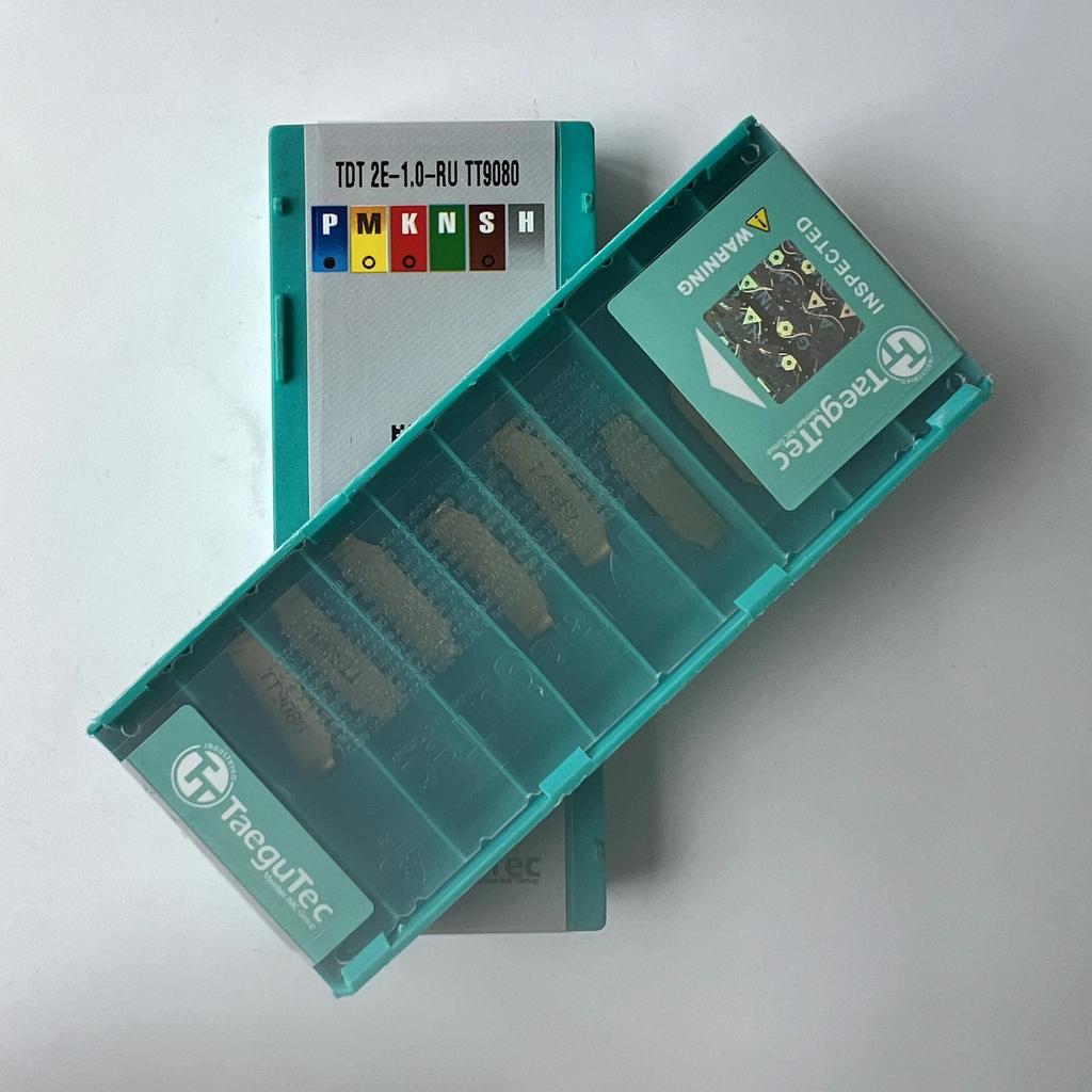 TaeguTec / TDT2E-1.0-RU TT9080 /Original genuine CNC alloy blade 10 PCS