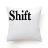 Keyboard Jeanette Alt Del Ctrl Letter Pattern Hug Cushion Cover Black and White Home Decor Home Car Comfort Cushion Cover    ...