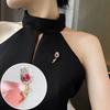 Korean Style Pearl Brooch: Versatile Floral Diamond Pin for Women's Coats