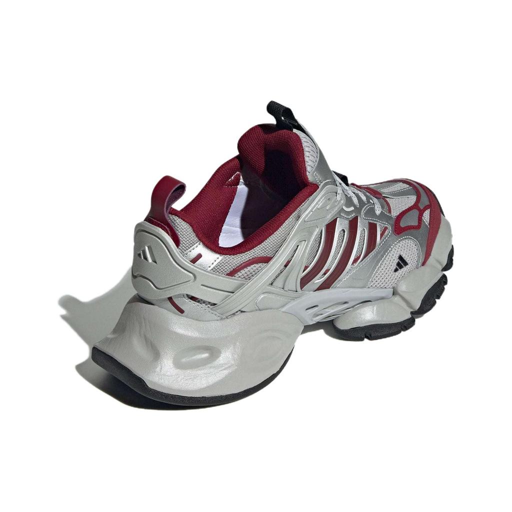 Adidas Xlg Runner Deluxe Lightweight Mecha Shoes Cyber Thick Sole Non-Slip Wear-Resistant Low-Top Running Shoes Unisex Sneakers Silver Wine-Red JP5762