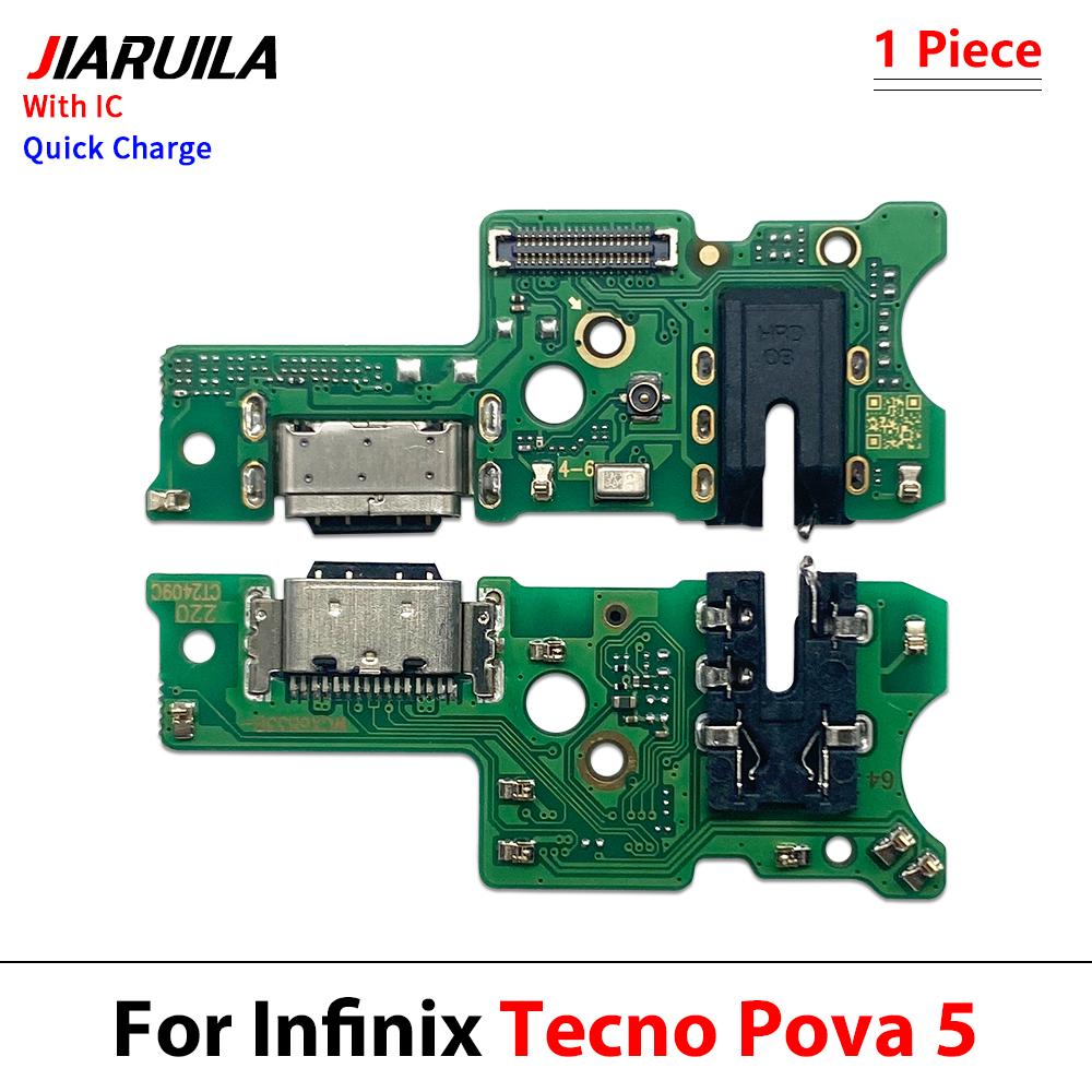 USB-Ladegerät Dock Connector Board Ladeanschluss Mikrofon Flex für Infinix Hot 9 Play Itel P17 Note 7 Lite Smart 8 X6111 Zero 1G