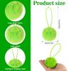 12pcs/set Bow Pom-pom Christmas Decor Set Christmas Stocking Pendant Green Hairpin Rabbit Green Ball Christmas Tree Ornament