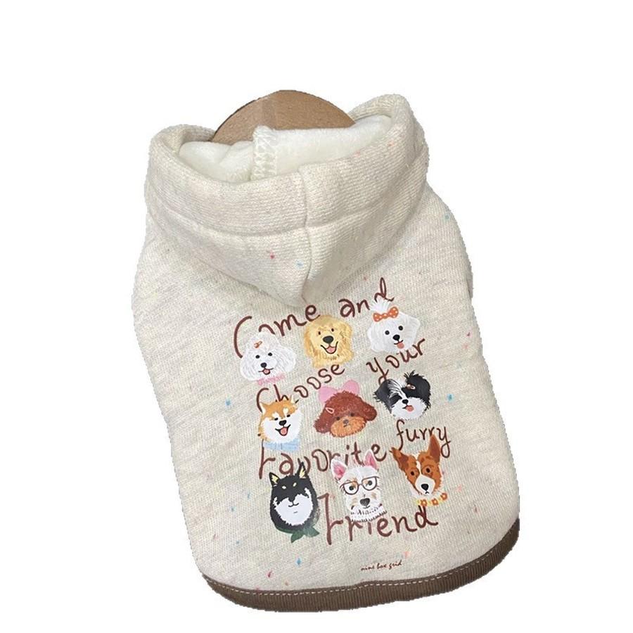 Pet Dog and Cat Fleece Hooded Sweater for Winter