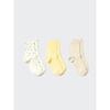 Uniqlo Socks 3p  Flower 