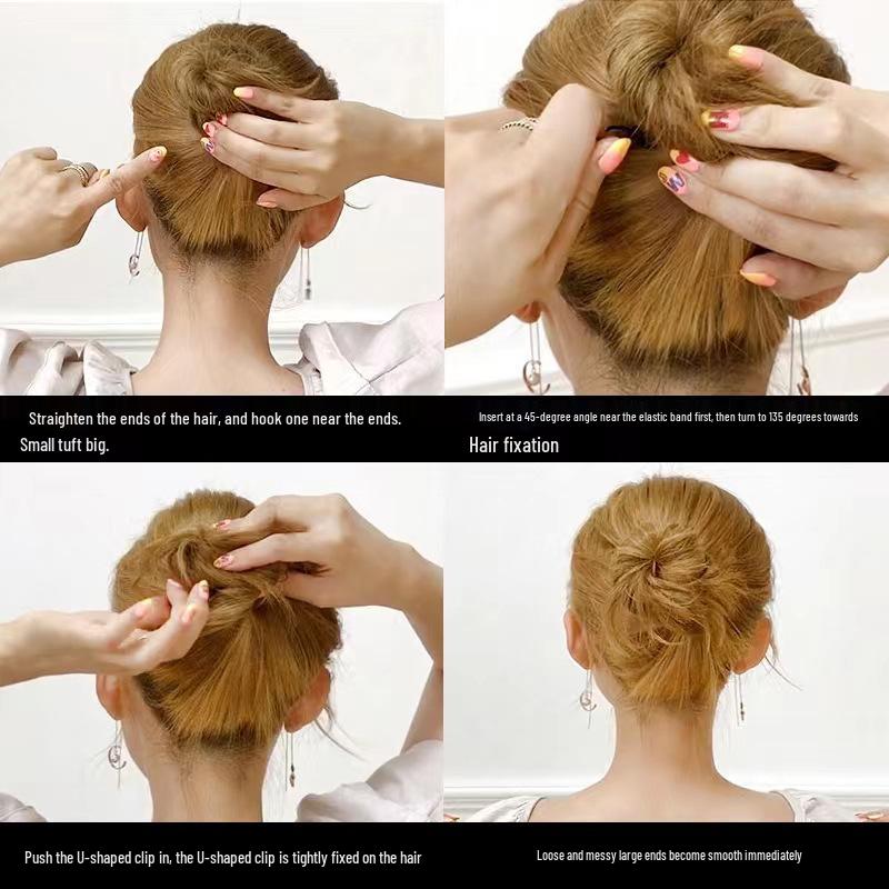 Bold U-Shape Updo Hairpin – Black Hair Accessory for Women