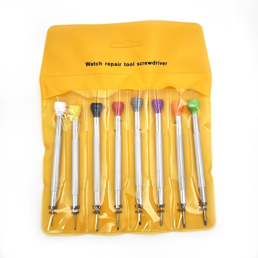 Xiaomi 8pcs Watch Flat Small Screwdriver Set For Watch Repair Maintanance Precision Watchmaker Screwdriver Professional Watches Tools