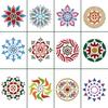Versatile Mandalas Design Stencils For Artistic Expression Decoration Projects PET Templates With Precise Cutout Shapes