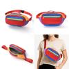 Polyester Hip Bag For Couples With Zipper Pockets For Outdoor Sports And Daily Use