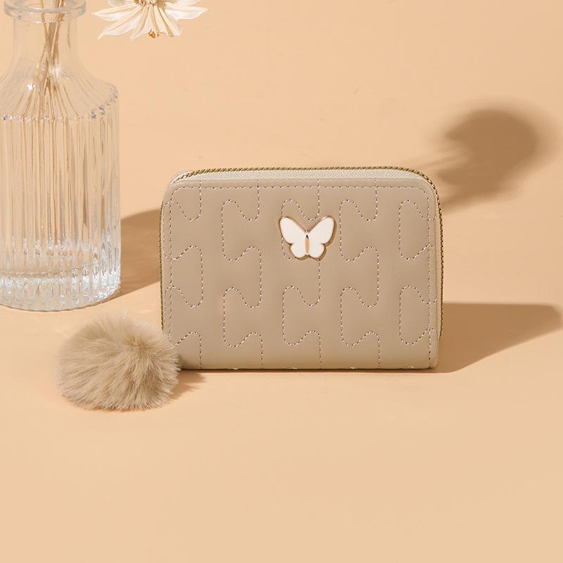 New women's change bag casual fashion card bag embroidered butterfly women's bag ig mini women's wallet