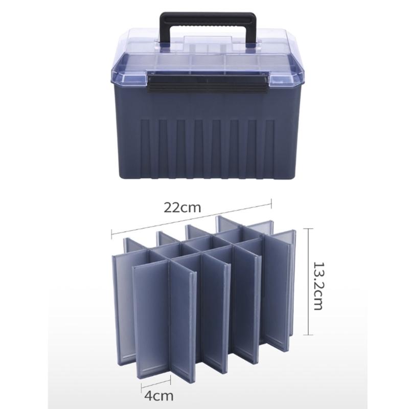 Přenosný dřevěný box na nástrahy na krevety Vodotěsný Organizér na rybářské nástrahy Nízká hmotnost Box na rybářské náčiní Snadno přenosný