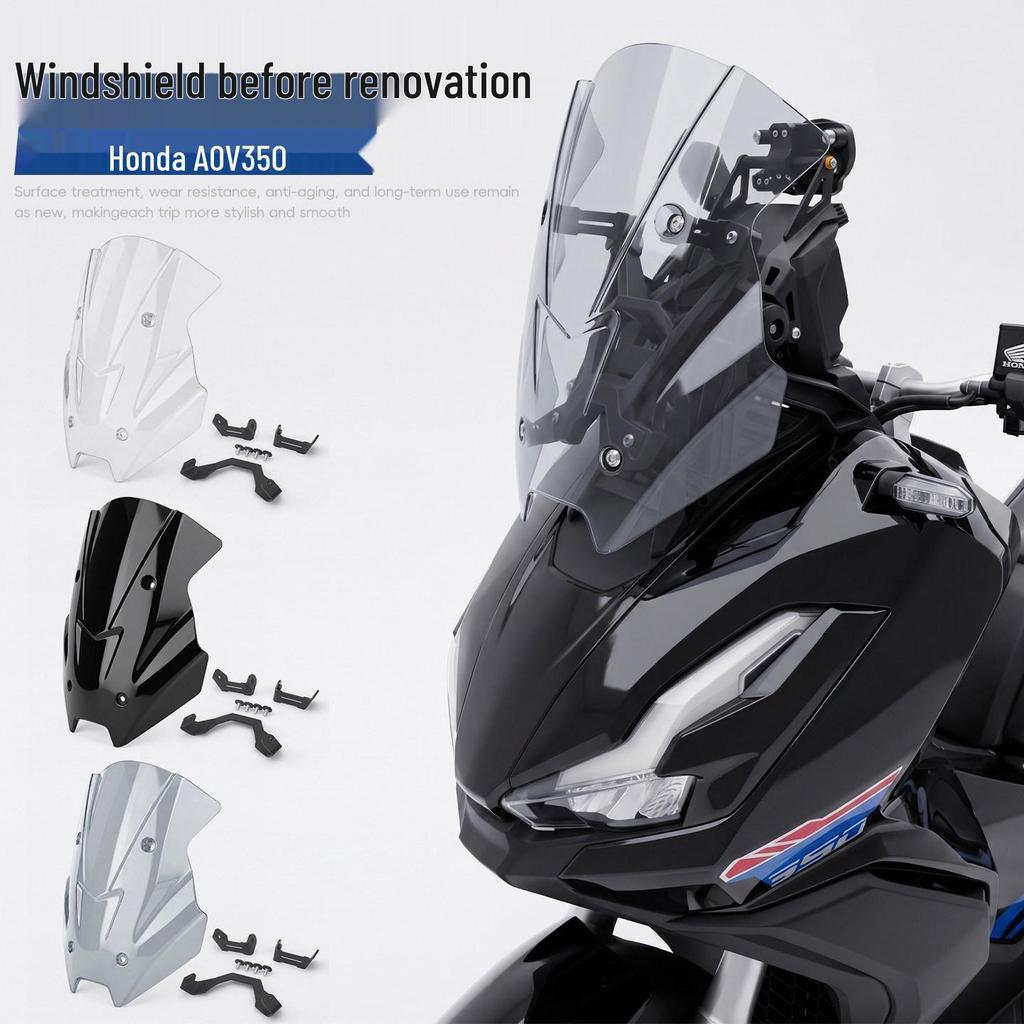 Transparent Windshield for Honda ADV350 Motorcycle - Modified PC Integrated Injection Mold