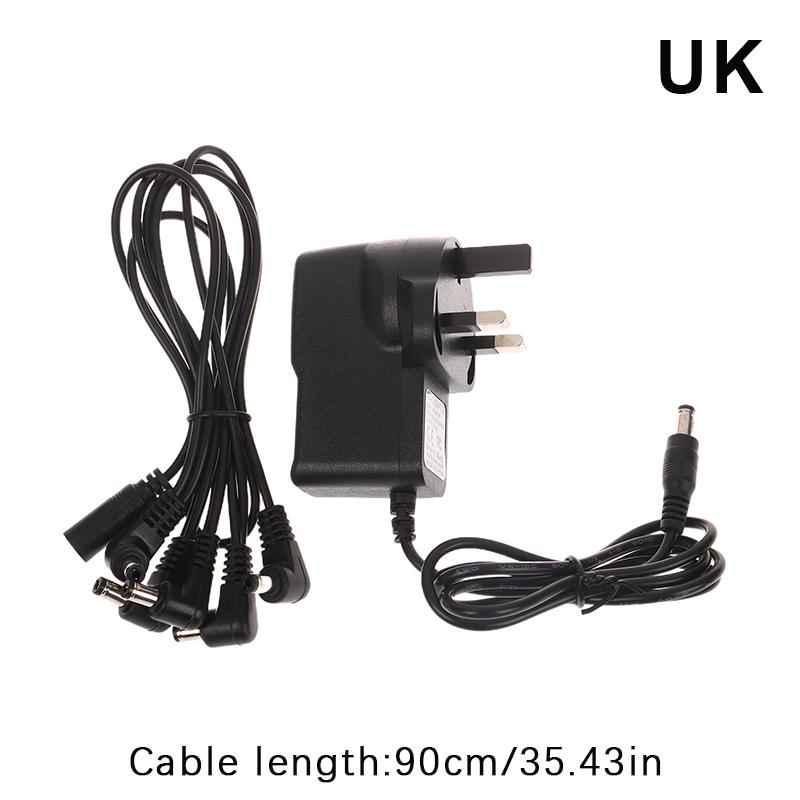 Us/Uk/Eu Plug 1 To 5 Dc 9V 1A Guitar Pedal Power Supply Adapter Ac 100-240V Musical Instrument Guitar Parts For Effect Pedal