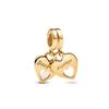 New Original Charms Sparkling Golden Hearts Series Angel Wings Hearts Clip Lucky Star Beads Fit Snake Bracelets DIY Jewelry Gift