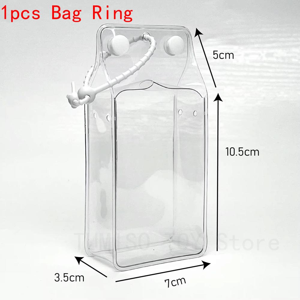 NEW Transparent Protective Case For LABUBU 4.0 PIN OF LOVE Series Vinyl Plush Doll Dust Cover Storage Box For LABUBU Accessories
