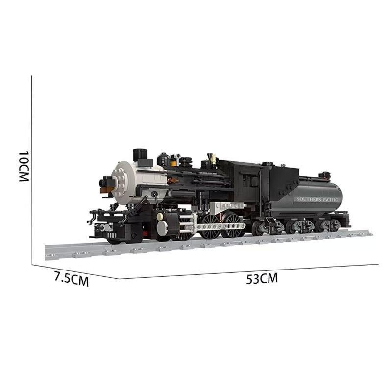 Bigboy Steam Locomotive Train Building Blocks Set Retro City Model Creative Module 1608PCS Construction Toys For Kids Ideal Gift