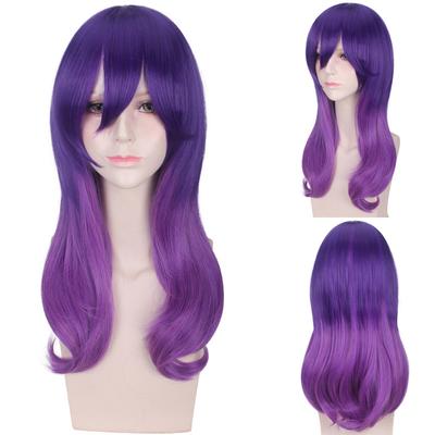 60 CM Öpücük Onu Beni Değil Serinuma Kae Mor Peruk Cosplay Kostüm Watashi ga Motete Dosunda Kadın Isıya Dayanıklı Sentetik Saç Peruk