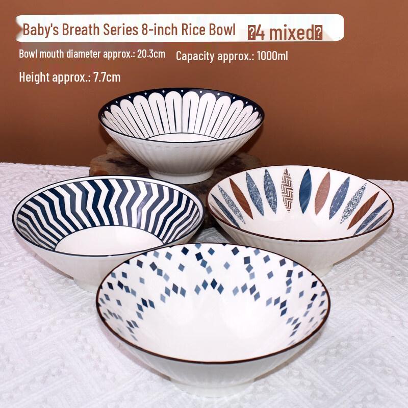 Japanese Style Ceramic Douli Bowl Set