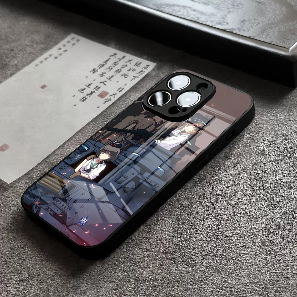 Girls Und Panzer Phone Case For IPhone 16 Pro Max 15 Plus 14 Pro 12 11 13 Mini X XR XS Max 8 7 Plus SE Glass Cover