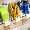 Refrigerator Organizer Basket Door Organizer, Partitioned Storage Hanging Basket, with Snap-On Fridge Caddy Telescopic Design, Rack for Sauces