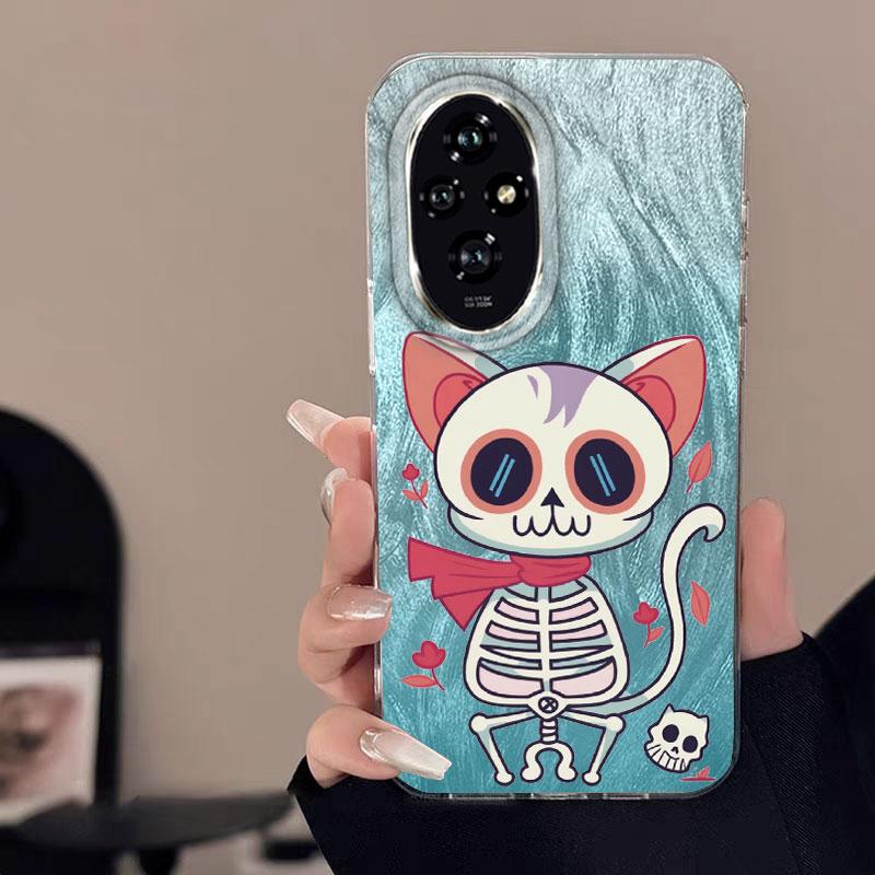 Case For Honor 400 Lite X9c X9a X8a 200 Pro 200 Lite 5G  Phone Cover Advanced Gradient Green Yellow Luxury Protective TPU Bumper