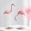Creative Resin Flamingo Figurines Ins Style Desktop Ornaments Home Living Room Cartoon Mini Decor Accessories