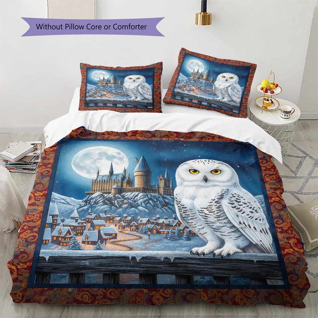Cartoon Pattern Bedding Quilt Set Quilt Cover Pillowcase Home Decoration Birthday Gift (1 * duvet cover + 2 * pillowcase, without core)