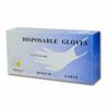 50 Disposable Milky White PVC Gloves for Tattooing, Beauty, Nail Art, and Eyelash Extensions