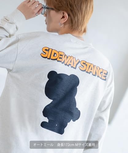 [IMPROVES] [SIDEWAYSTANCE] Silhouette Downer Bear Long Sleeve T-Shirt