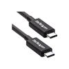STARTECH Câble Thunderbolt 3 (40 Gb/s) USB-C De 50 Cm - Compatible Thunderbolt, USB Et DisplayPort