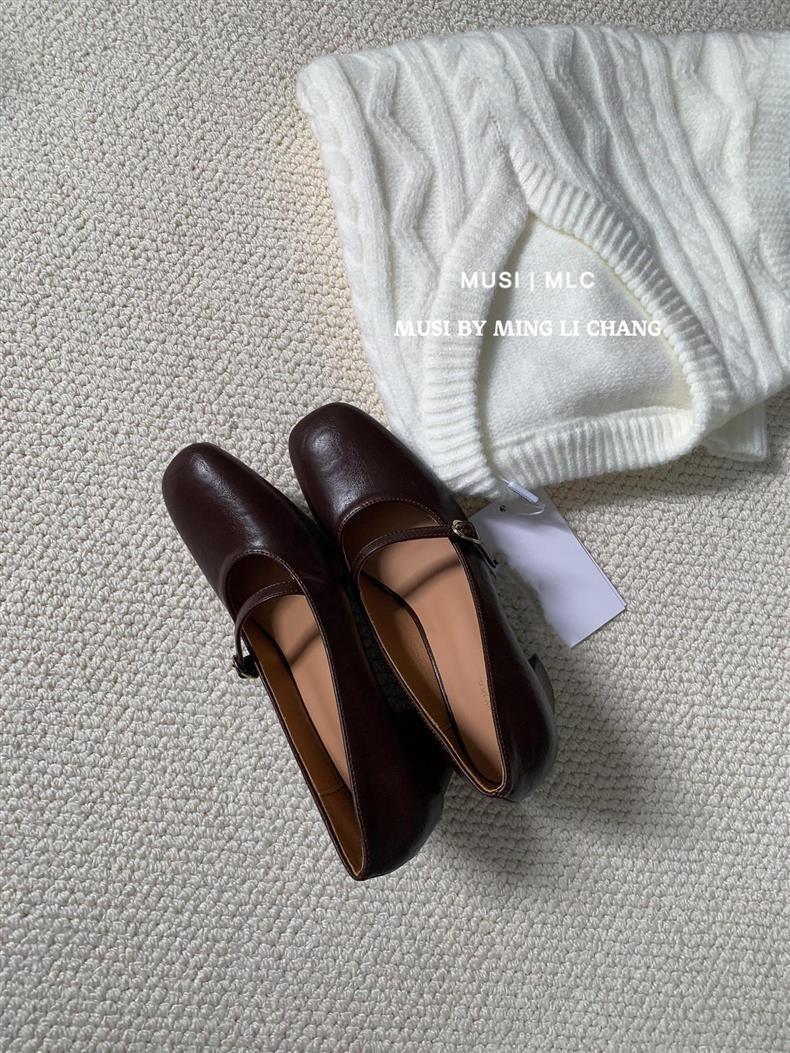 

Модные туфли Мэри Джейн IPPEUM на высоком каблуке с квадратным носком, балетки, Zapatos Mujer, балетки 245 коричневый